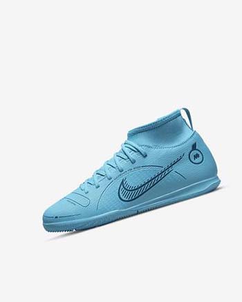 Nike Jr. Mercurial Superfly 8 Club IC Azules Naranjas | MX 2679